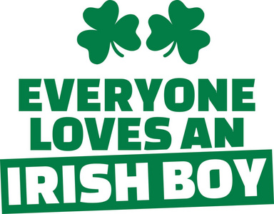 有趣的圣帕特里克节说   每个人都喜欢爱尔兰的男孩