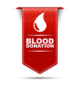 献血，红色矢量献血，献血横幅