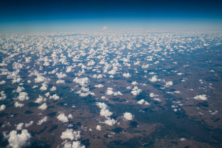 地球表面从飞机