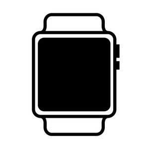 smartwatch 小工具孤立的图标