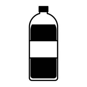 瓶饮料孤立的图标