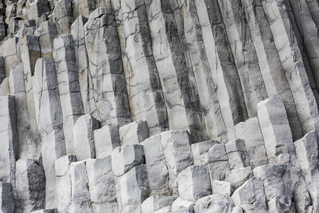 Reynisfjara，冰岛海滩六边形玄武岩柱