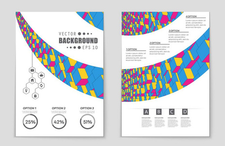 抽象矢量布局背景集。艺术模板设计 列表 头版 样机宣传册主题样式 横幅 想法 封面 小册子 打印 传单，书，空