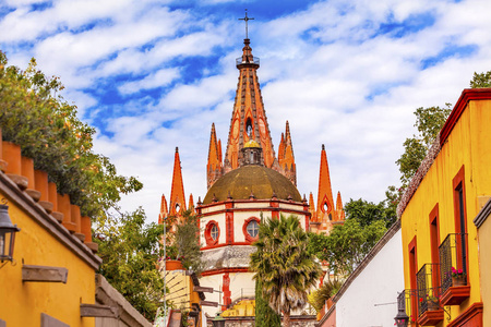 Aldama 街教区大天使教堂圣米格尔阿连德墨西哥