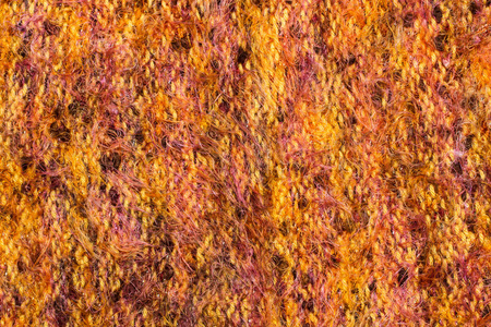 橘黄色羊毛组织纹理