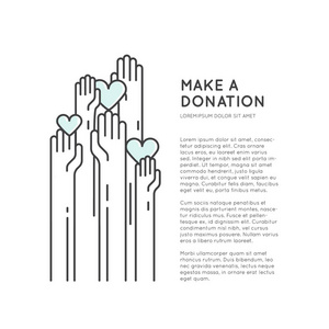 卡或海报模板与慈善和募捐对象。志愿者海报。求助，Funsraising 事件的小册子模板上升手