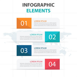 抽象的横幅业务信息图表元素，演示文稿模板平面设计矢量图的网页设计营销广告