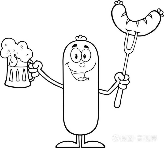 香肠卡通人物