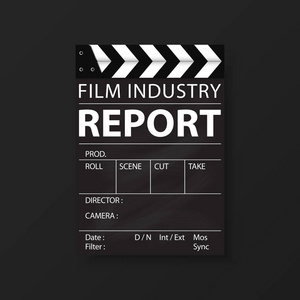 电影业公司身份模板传单小册子。年度报告封面抽象风格在 a4 大小的容器背景上。电影业务