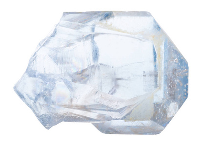晶体的天青石石材孤立图片