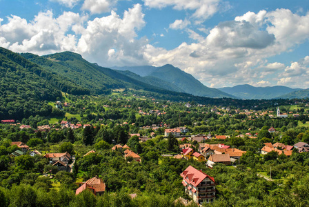 罗马尼亚喀尔巴阡山区村庄图片