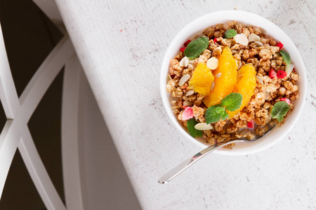 健康早餐麦片插画