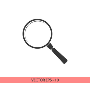 搜索图标，矢量图。平面设计风格