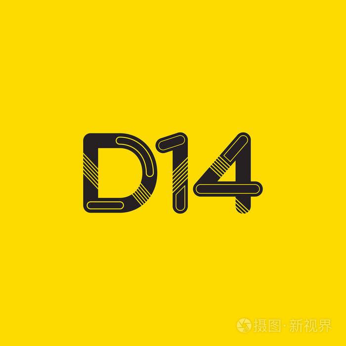 d14 字母和数字标志图标