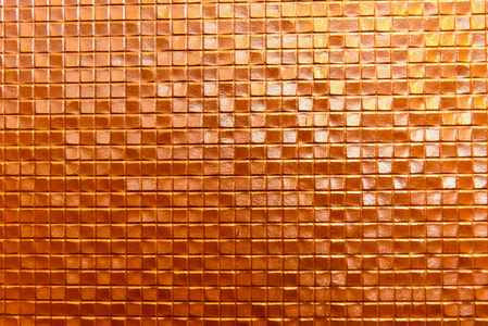 无缝的橙色墙瓷砖背景