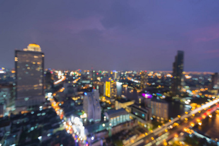 暮光之城模糊散景光城市夜景