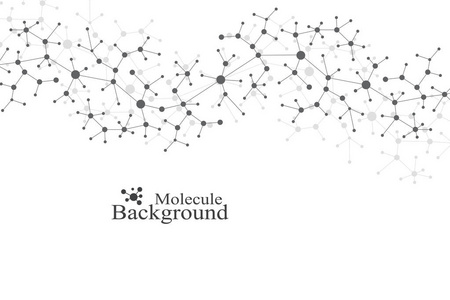 科学化学模式。作为概念结构分子 Dna 研究。科学和技术背景的通信。医学的科学背景，为您的设计的。矢量图