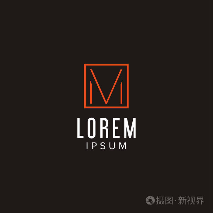 字母m标志设计