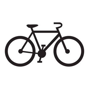 孤立的自行车图标