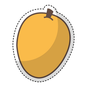 芒果新鲜水果绘图图标