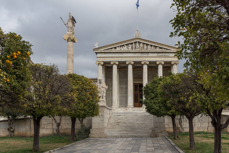 雅典学院，阿提卡的全景视图