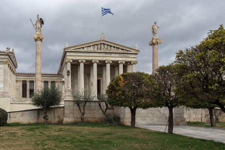 雅典学院，阿提卡的全景视图