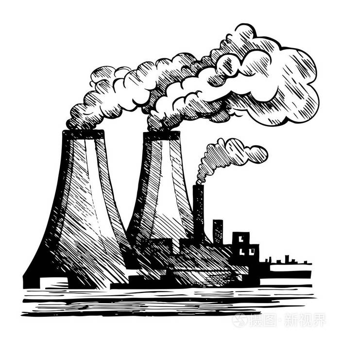空气生态和空气污染问题插画-正版商用图片0xs6mn-摄图新视界