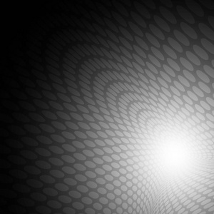 白色的小圆点圈波模式的抽象背景概念的黑色背景上