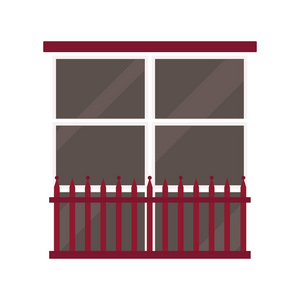 房子 windows 元素的类型分离平面样式框架国内门双重结构和当代装饰公寓矢量图