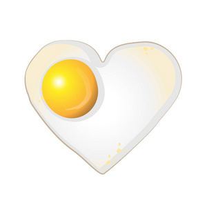 炒蛋在心的形状