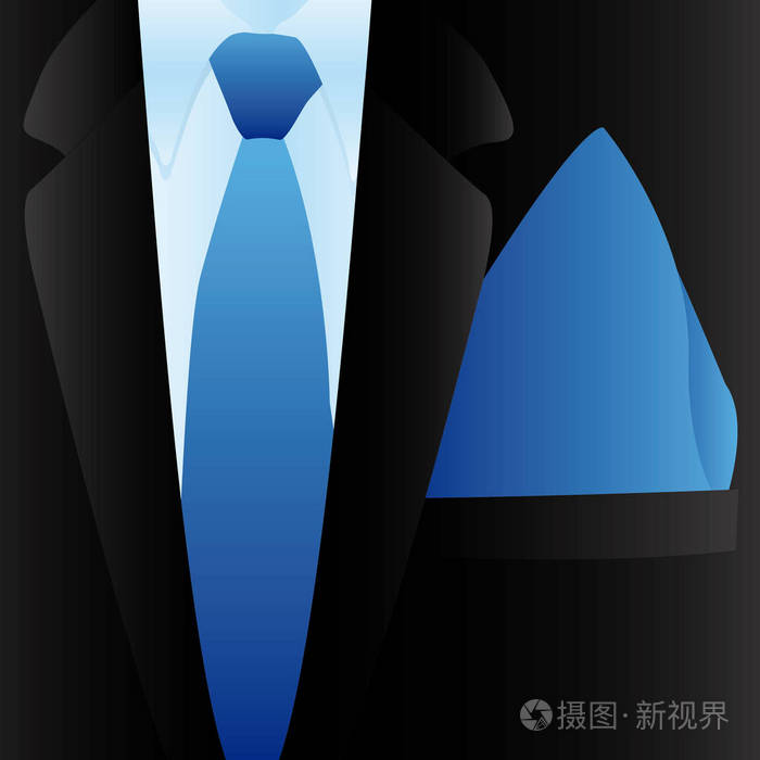 优雅西装与领带图标