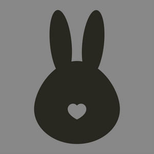复活节兔子，兔子矢量图