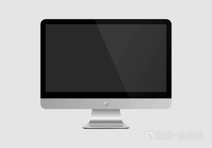 计算机显示器分离.矢量图