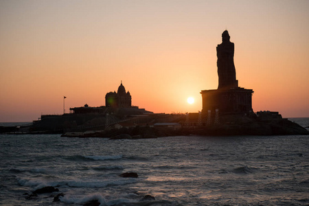 Kanyakumari 科摩罗角海面之上的日出