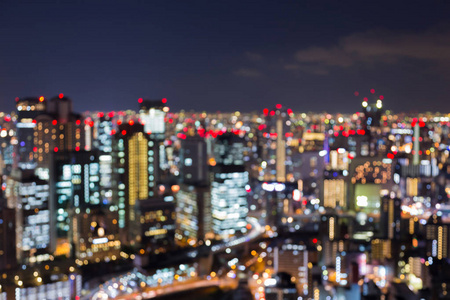 夜迷离景光大阪市中央商务市中心