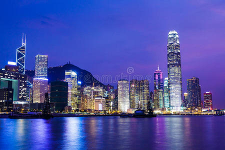 夜间香港