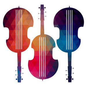 矢量音乐小提琴插画图标艺术图片