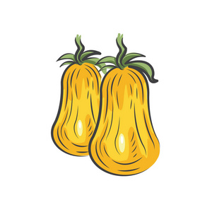 两个黄番茄图图标设计
