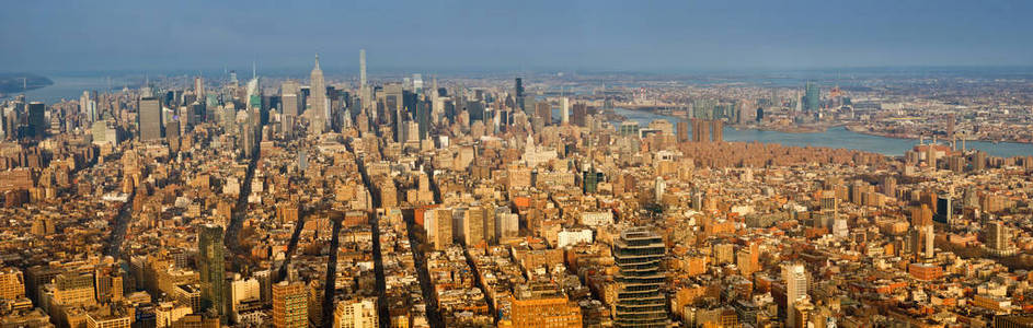 顶视图的纽约全景