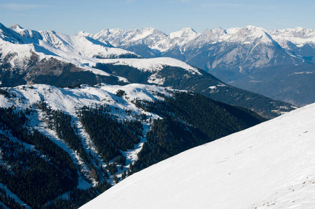 冬天奥地利阿尔卑斯山查看图片