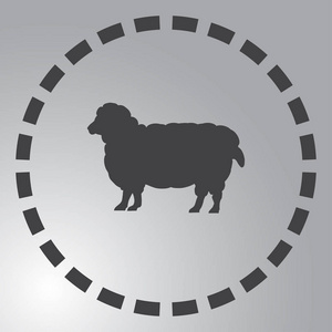 羊 icon.sheep。矢量图