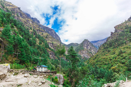 美丽的群山景色