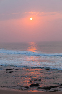 海洋地平线日出海滩景观