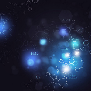 抽象的科学蓝色背景