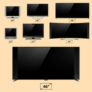 电视屏幕液晶显示器模板电子设备技术数字设备显示矢量图