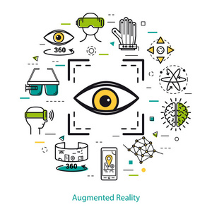 增强的现实技术圆线性概念