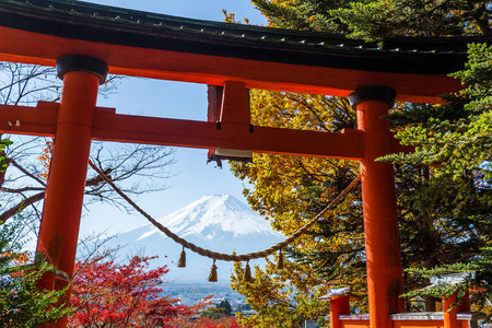 富士山，日本的寺院