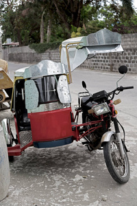 在亚洲 philipphines 典型摩托车