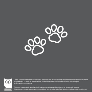 动物脚印图标图片