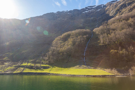 在挪威的美丽 Sognefjord